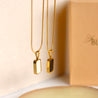 Empress Double Sided Pendant 18K Gold Plated.