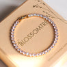 Zirconium Dull Gold Tennis Bracelet