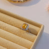 Zircon Mustard Ring