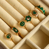 Chunky Ring Set-Green