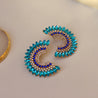 Bell Earrings-Blue