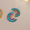 Bell Earrings-Blue