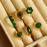 Chunky Ring Set-Green